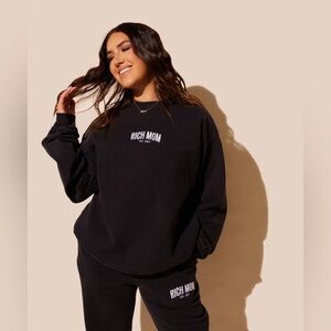 Tinx Rich Mom Gear Espresso Martini Black Crewneck Essentials Sweatshirt